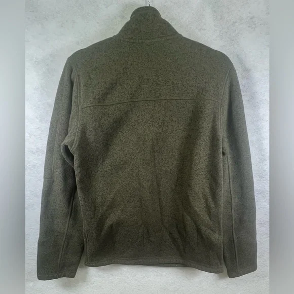 North Face Sweatshirt Mens Small Green Design 1/2 Zip Fleece Line E4 - Picture 4 of 8